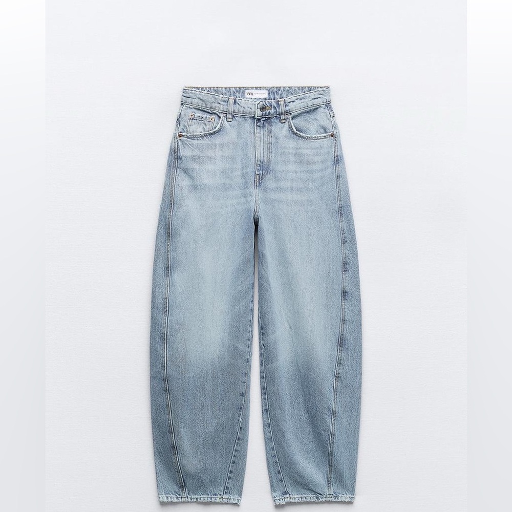 Zara TRF mid-rise tapered jean
Size 27